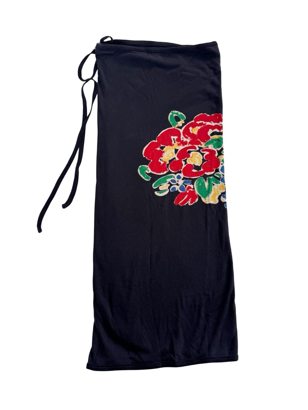 90s Sonia Rykiel Floral Wrap Skirt, Vintage and Adjustable 100% Cotton